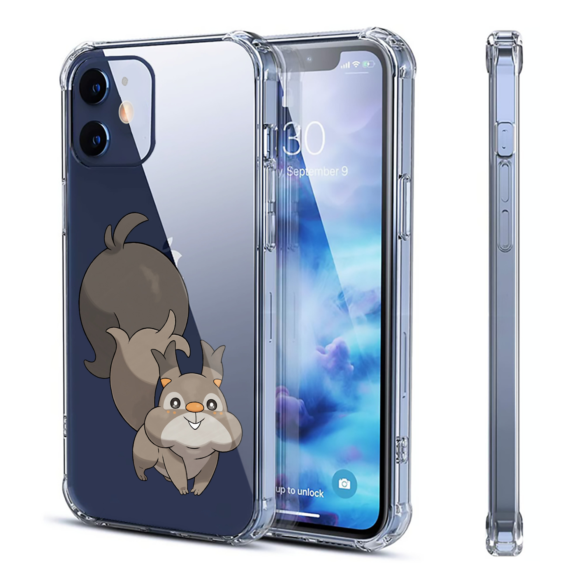 （画像用） ポケットモンスター Pokémon 【iPhone 12シリーズ対応】透明スマホケース（クリアソフトケース）